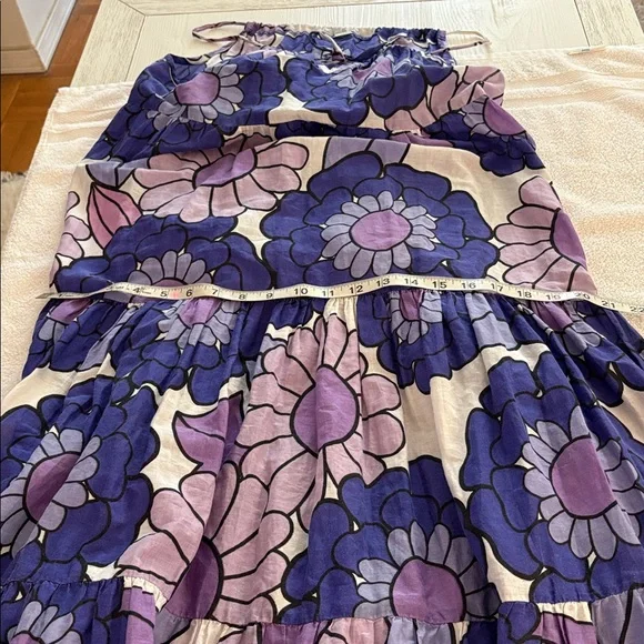 Dodo Bar Or floral Dorothy Maxi flowy tiered dress. This is so gorgeous on.